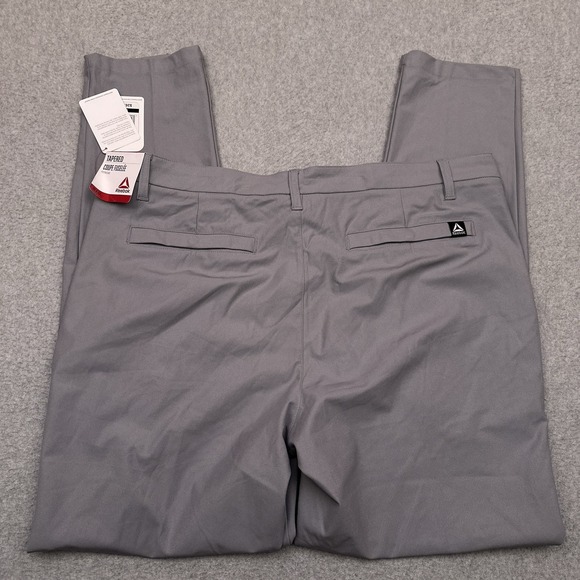 NEW Reebok Anchor Five Pocket Pant Men 38x32 Tapered Sleet Gray Performance Golf - Picture 7 of 8